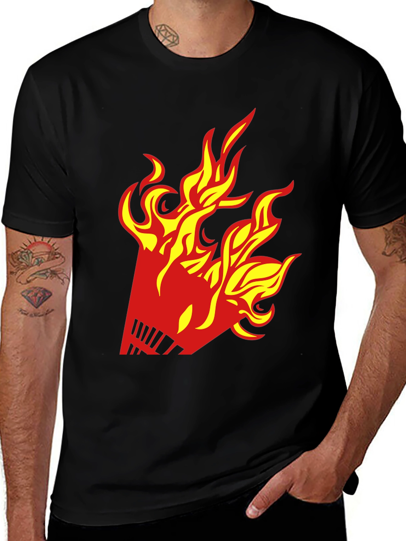 Variant 22 of Fiery Shuttlecock Graphic T-Shirt