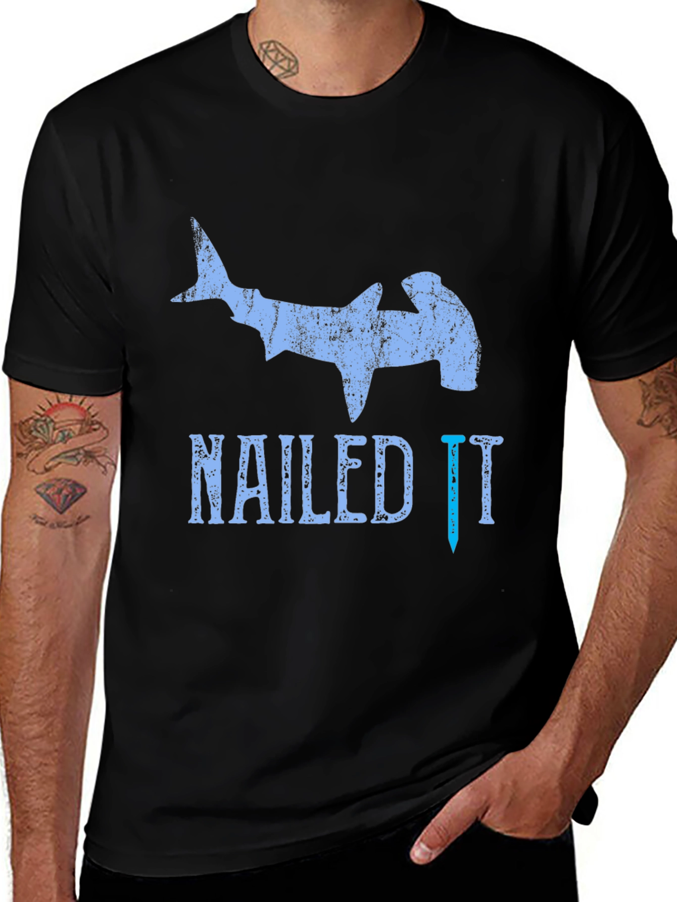 Variant 18 of Nailed It! Hammerhead Shark Graphic Tee