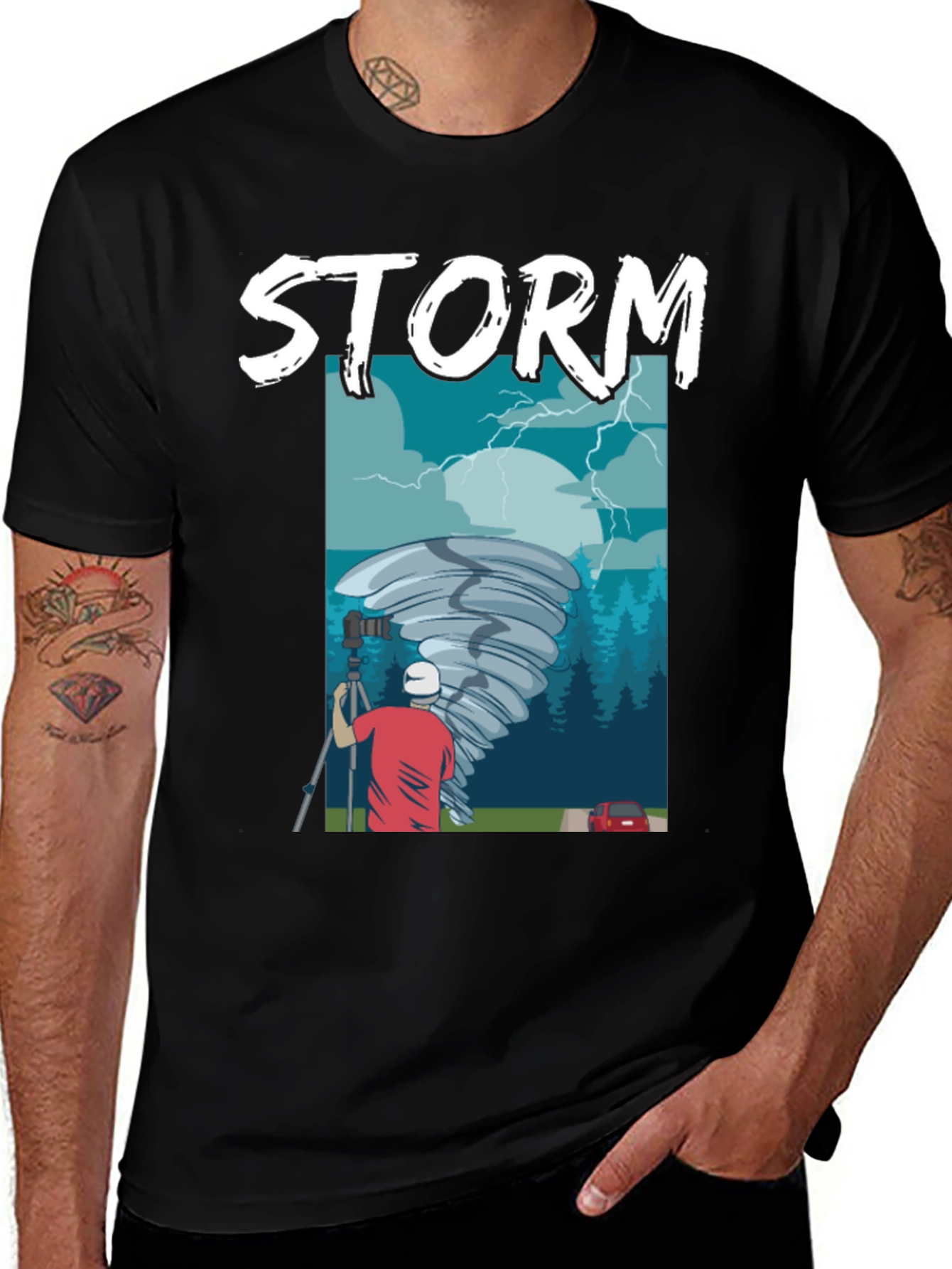 Variant 7 of Storm Chaser Tee - Weather Enthusiast Shirt