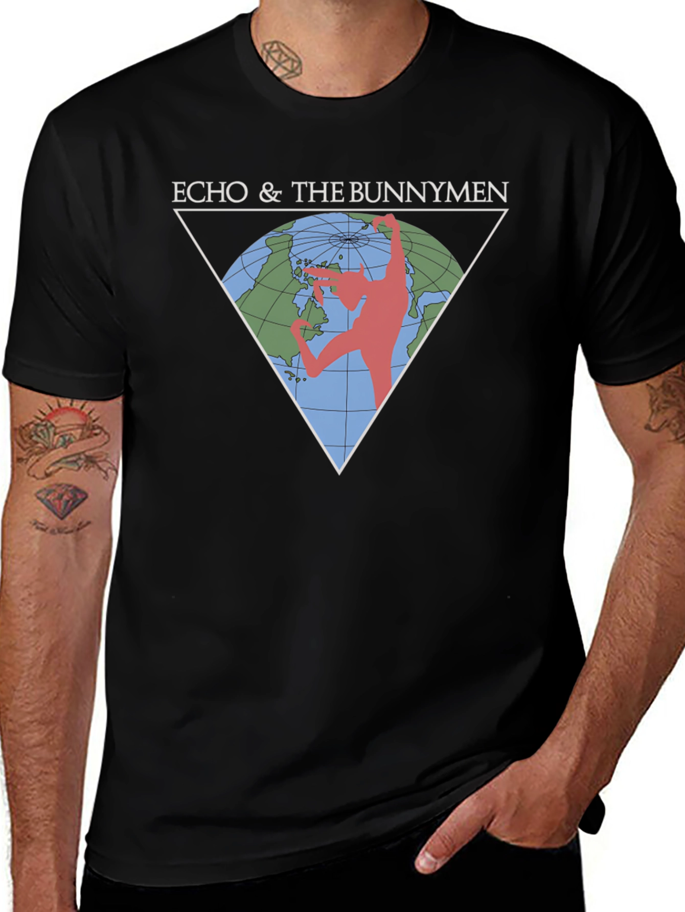 Echo & The Bunnymen Graphic Tee - Black Cotton T-Shirt