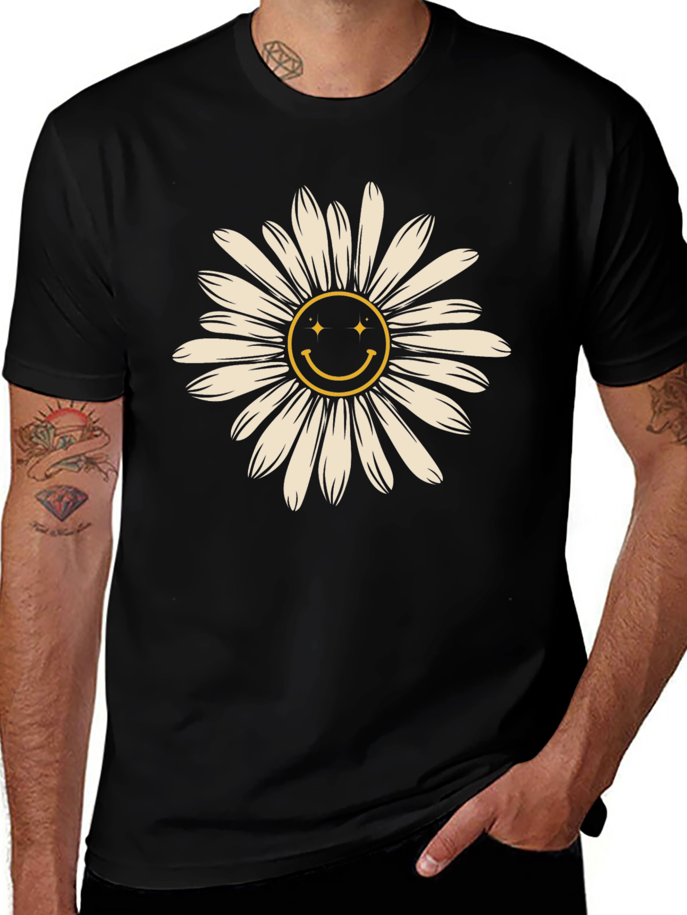 Variant 14 of Smiley Daisy Graphic Tee