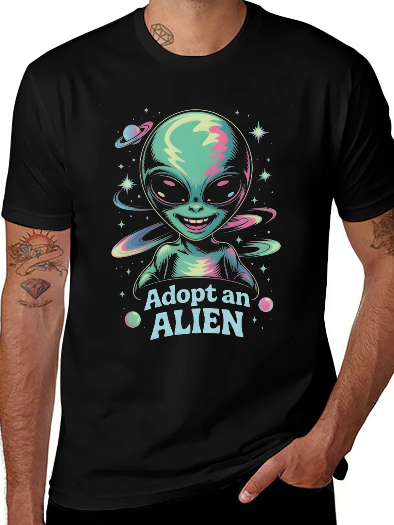 Variant 21 of Adopt an Alien Graphic Tee