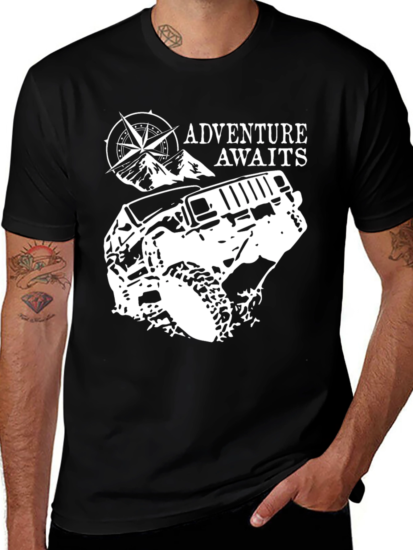 Variant 17 of Adventure Awaits Jeep T-Shirt