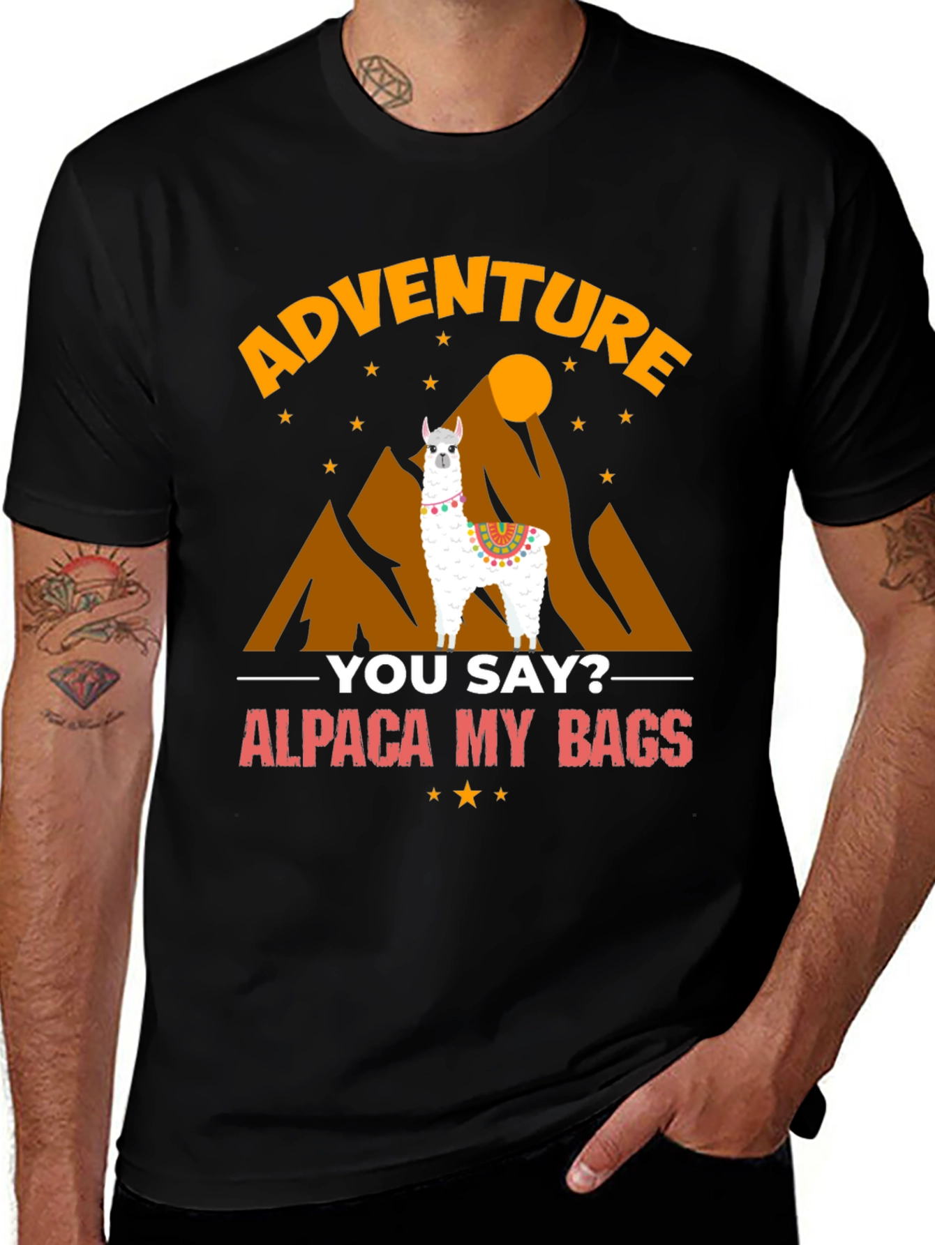 Variant 3 of Adventure Alpaca T-Shirt