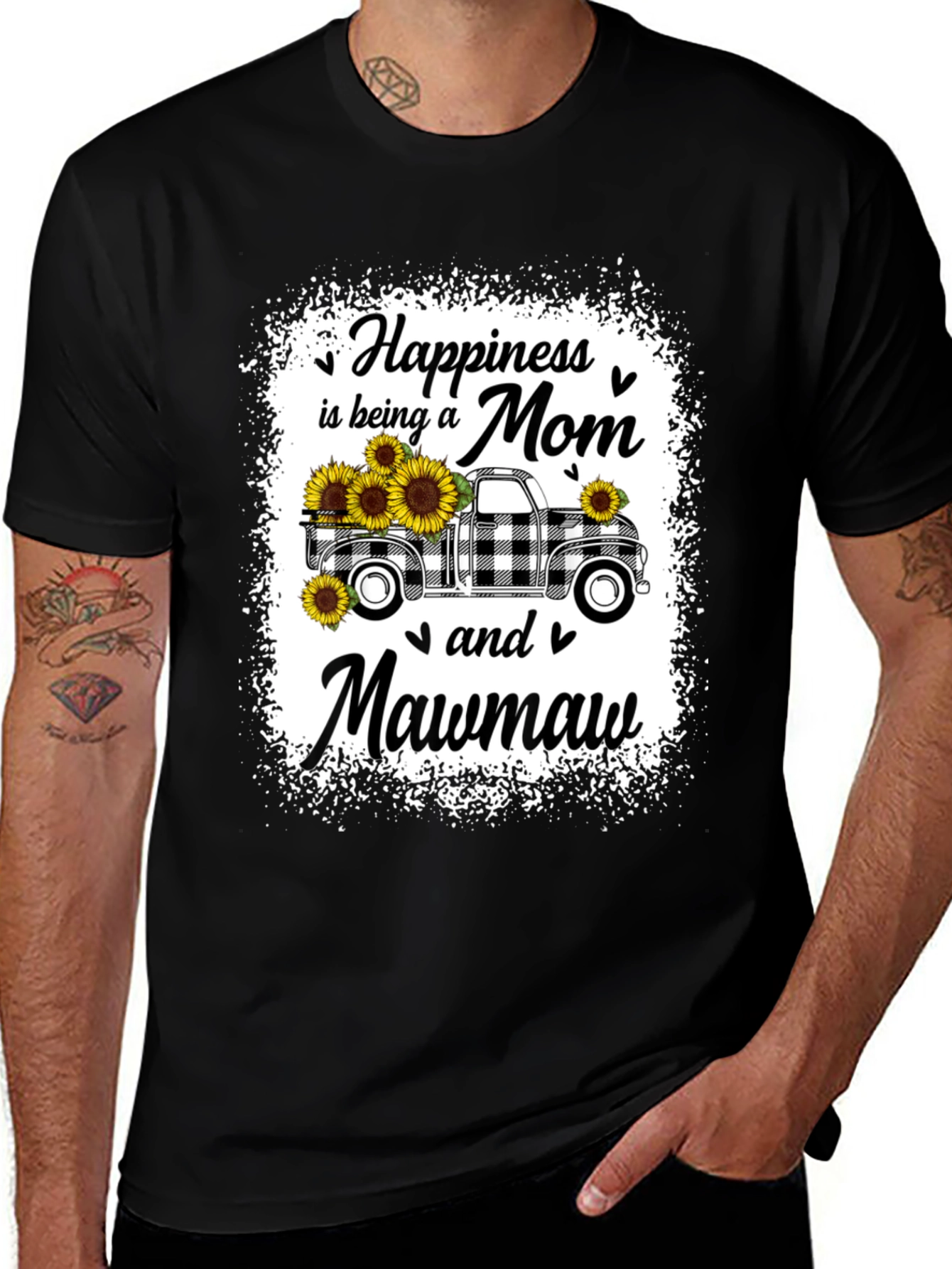 Mom & Mawmaw Sunflower Truck Graphic Tee