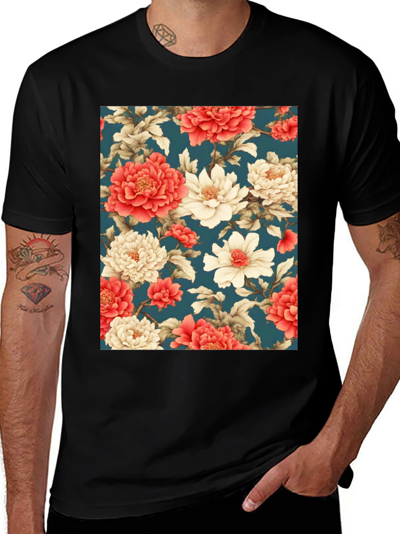 Variant 27 of Floral Print T-Shirt