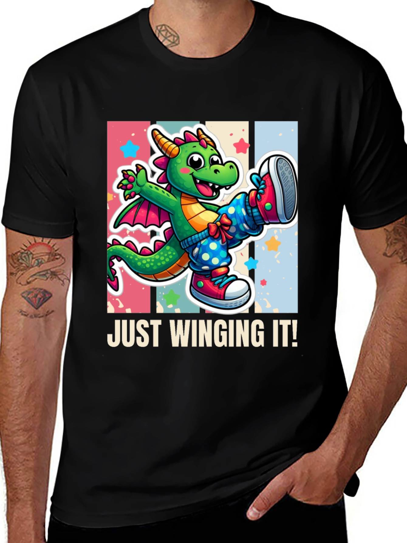 Variant 25 of Just Winging It! Dragon T-Shirt