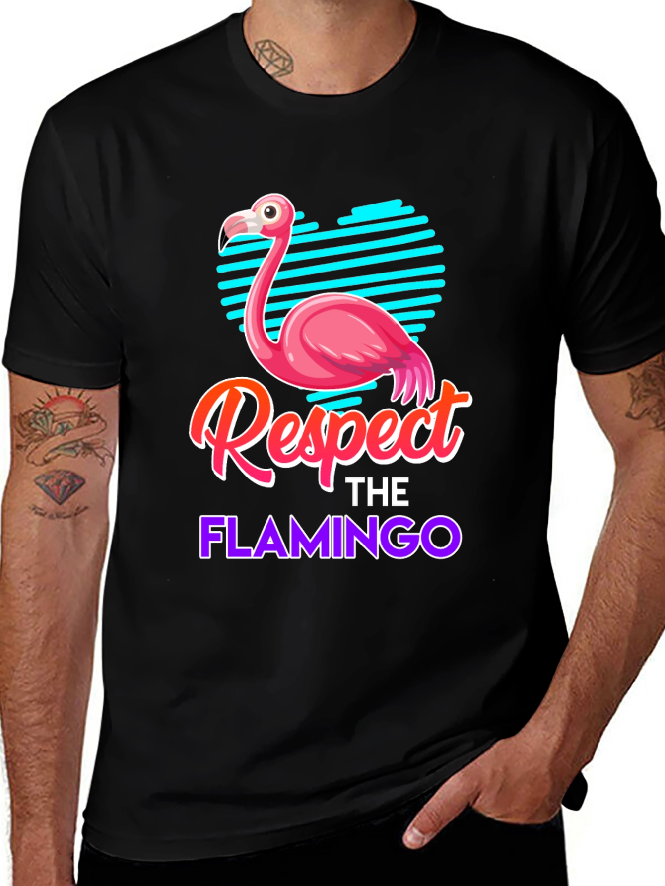 Variant 9 of Respect the Flamingo Graphic Tee