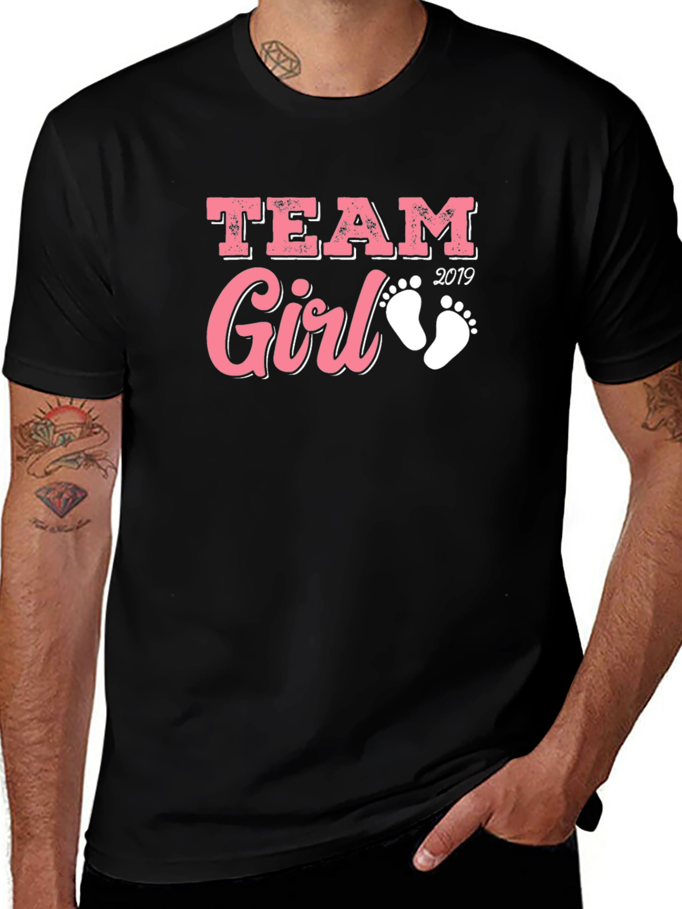 Variant 17 of Team Girl 2019 Baby Shower T-Shirt
