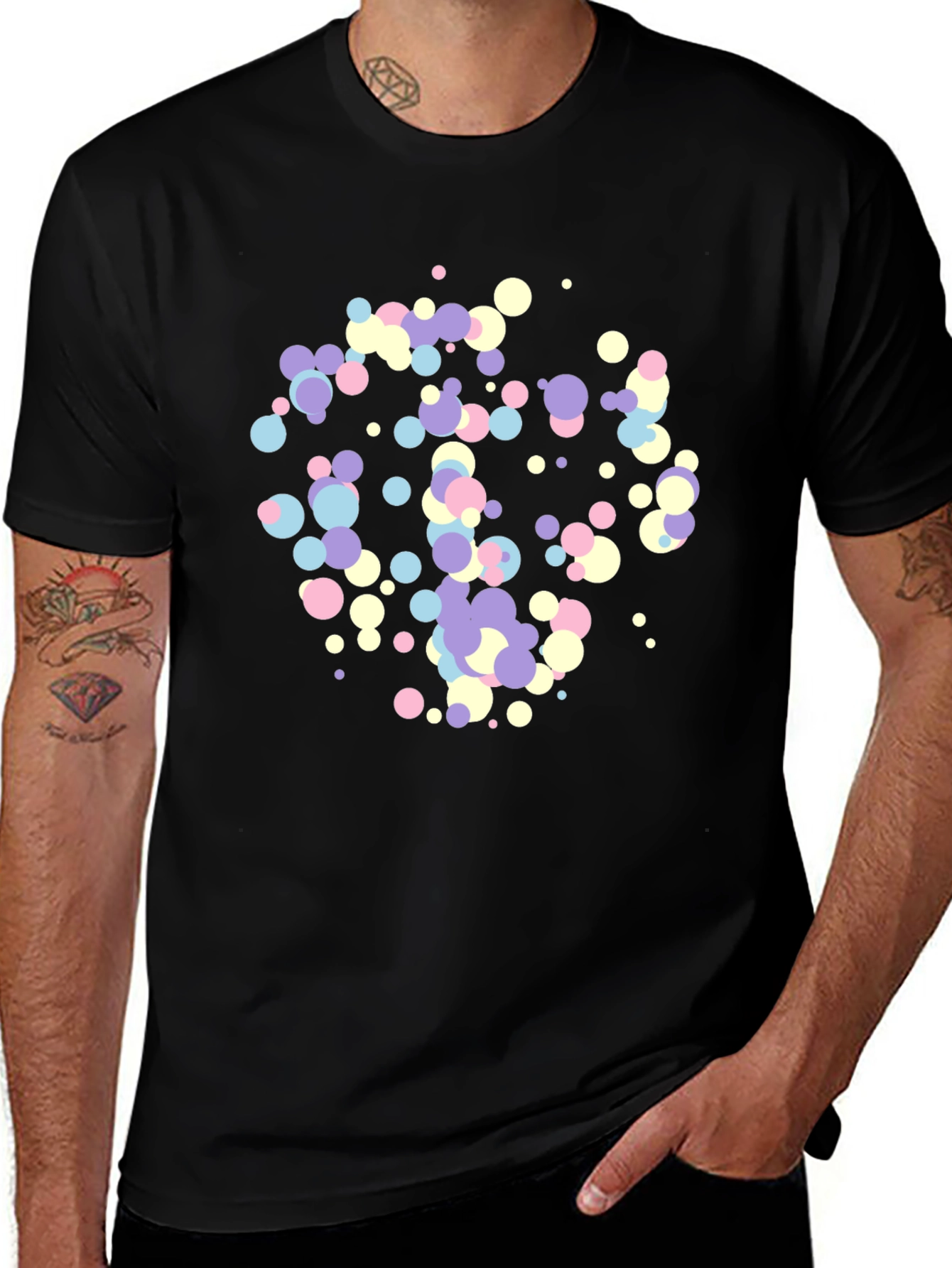 Variant 30 of Abstract Pastel Dot Pattern T-Shirt