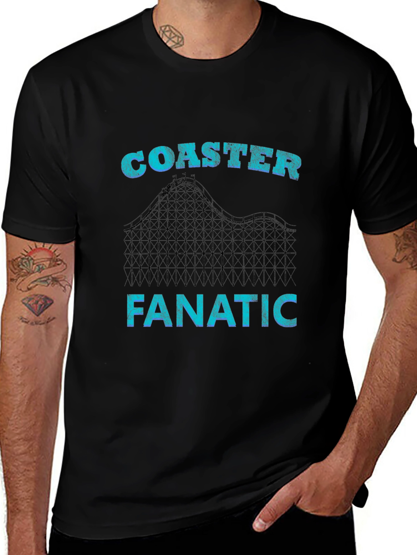 Variant 22 of Coaster Fanatic Tee - Thrill Ride Apparel
