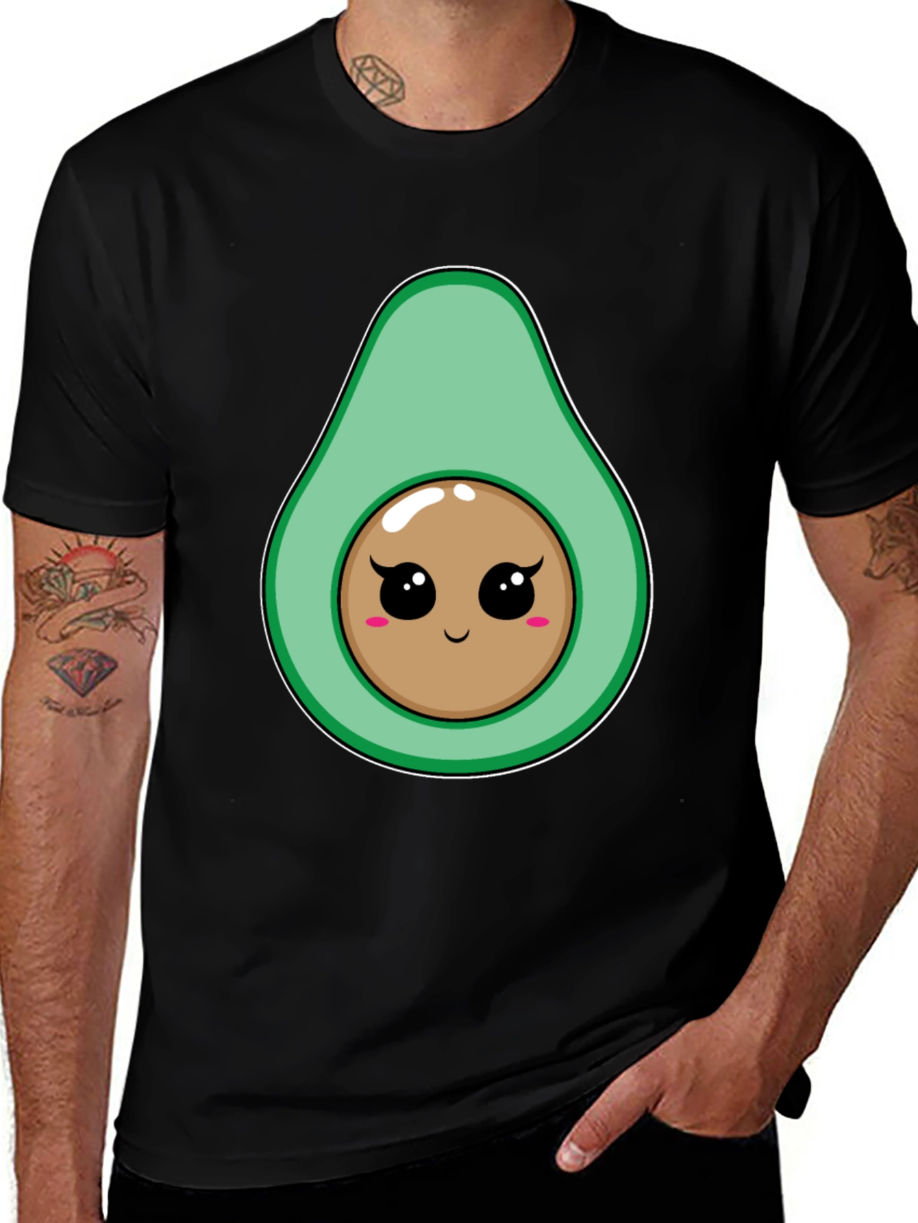 Variant 17 of Cute Avocado Graphic T-Shirt