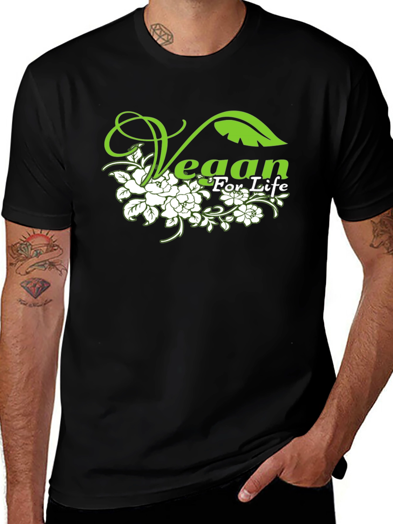 Variant 30 of Vegan For Life Graphic T-Shirt