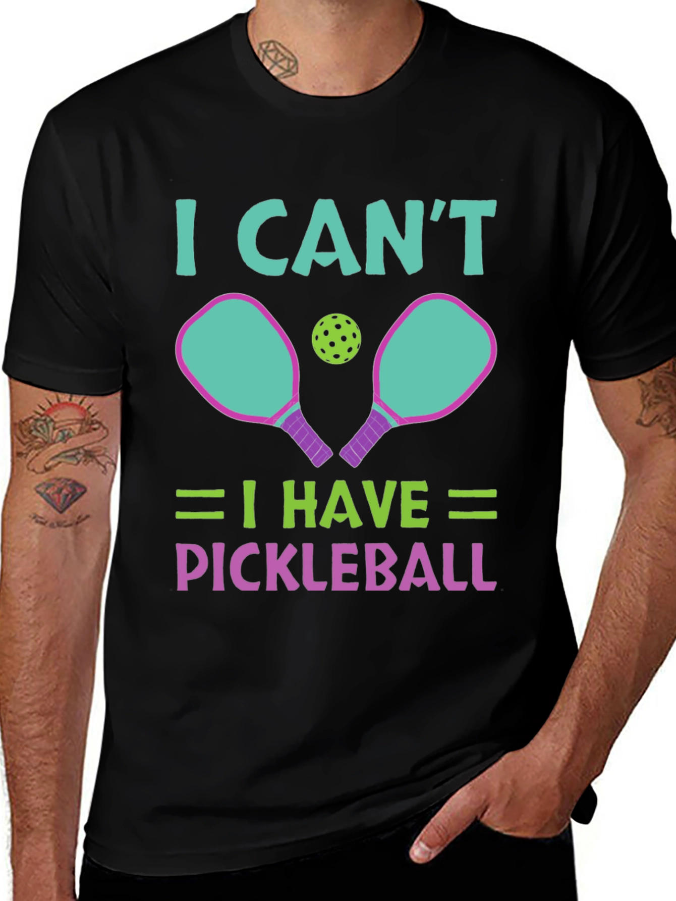 Variant 16 of I Can't I Have Pickleball T-Shirt