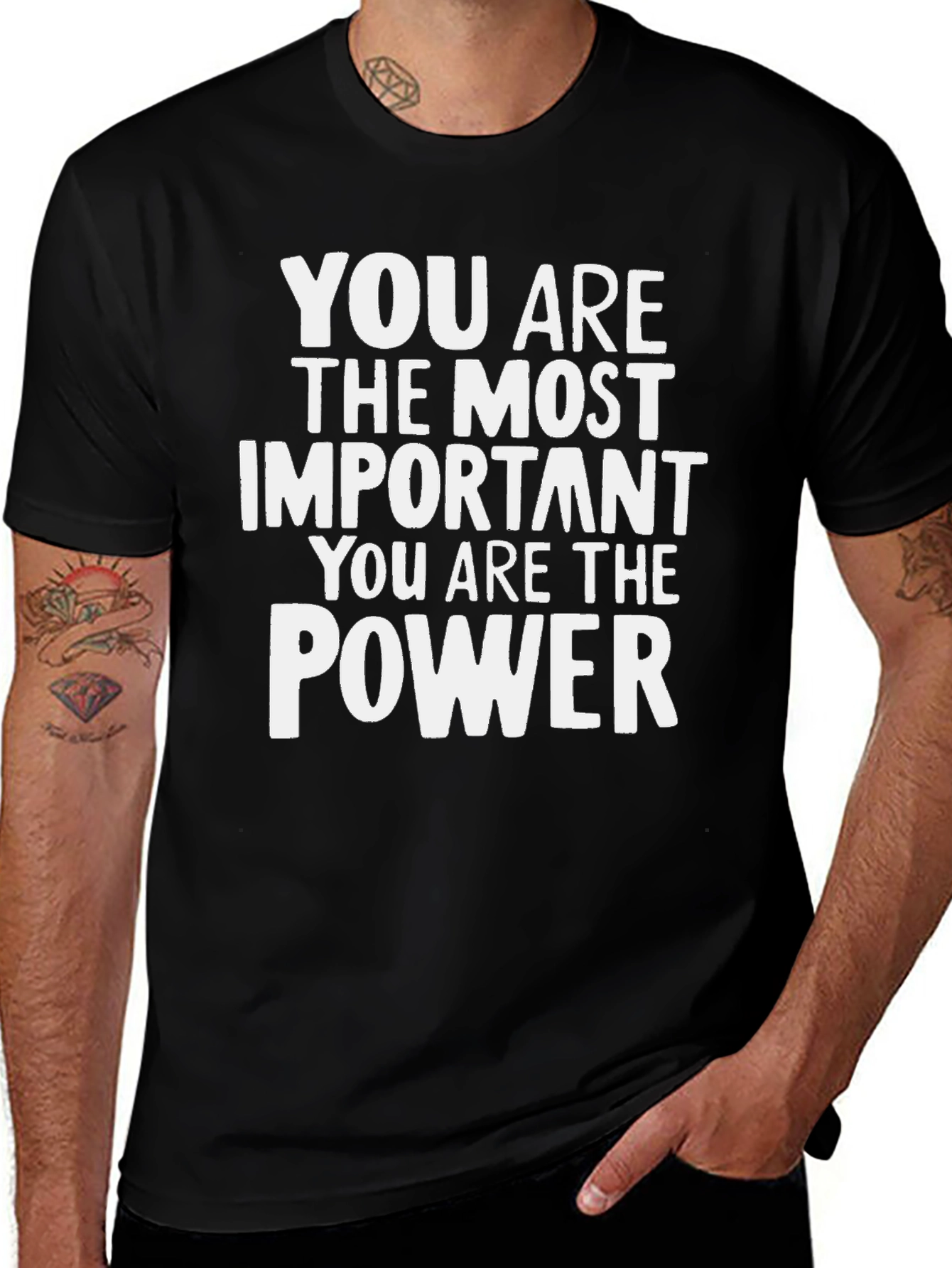 Variant 20 of Empowering 'You are the Power' Graphic T-Shirt