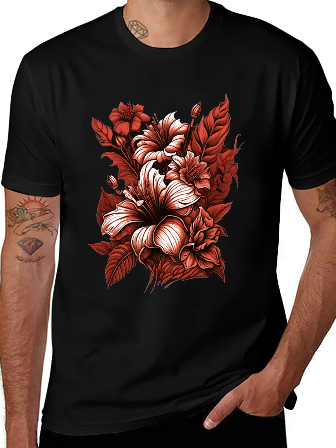 Variant 14 of Floral Print Tee