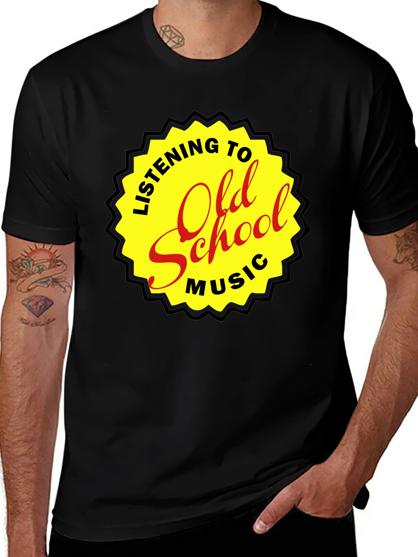 Listening to Old School Music T-Shirt