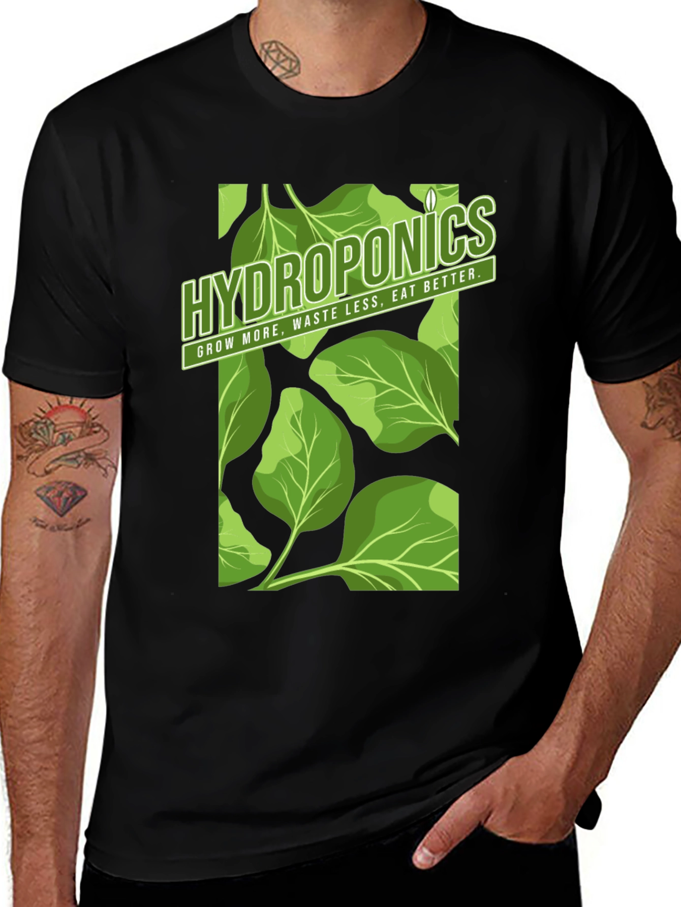 Hydroponics Graphic Tee - Grow More, Eat Better