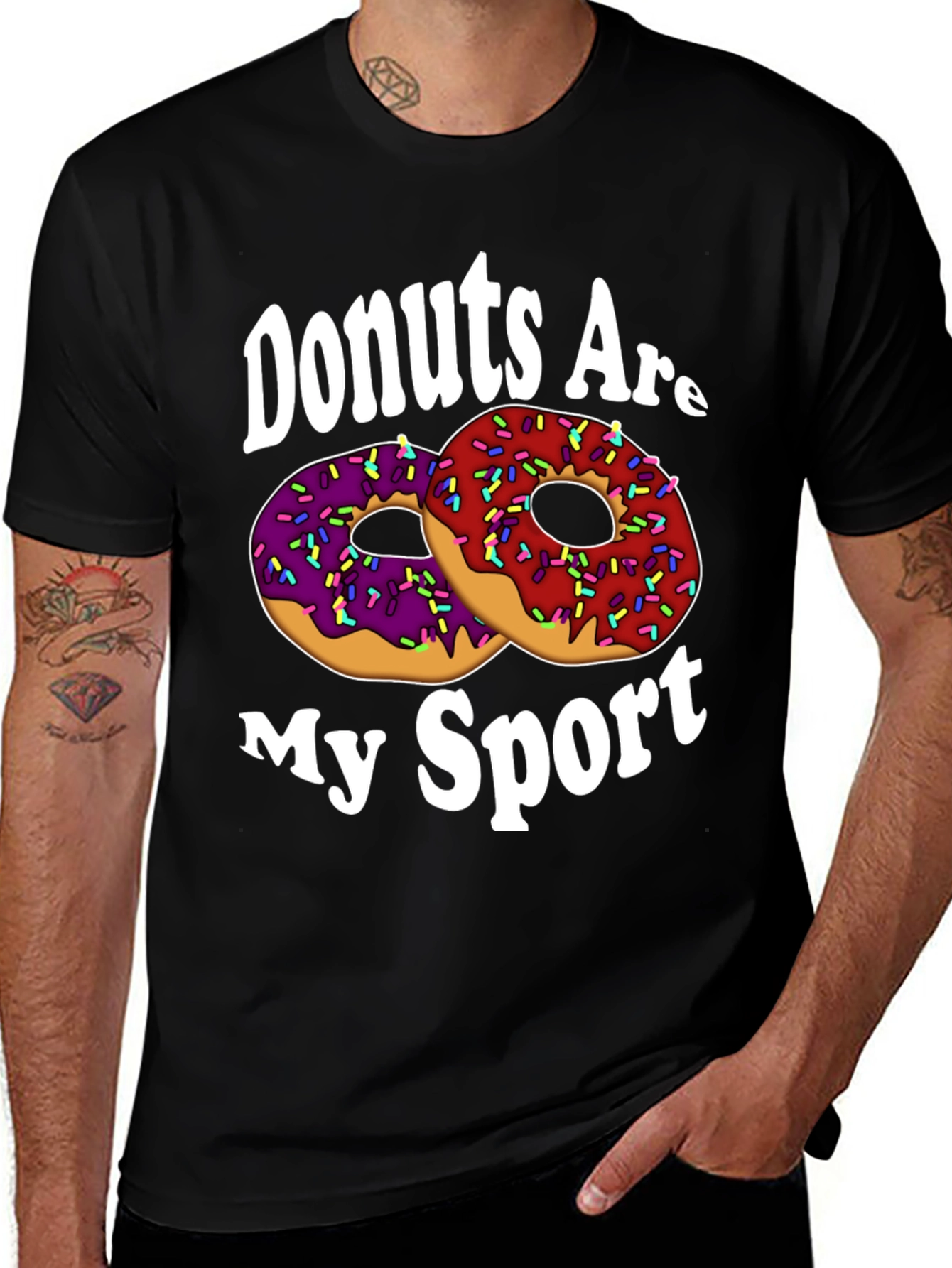 Variant 24 of Donuts Are My Sport T-Shirt - Funny Donut Lover Tee