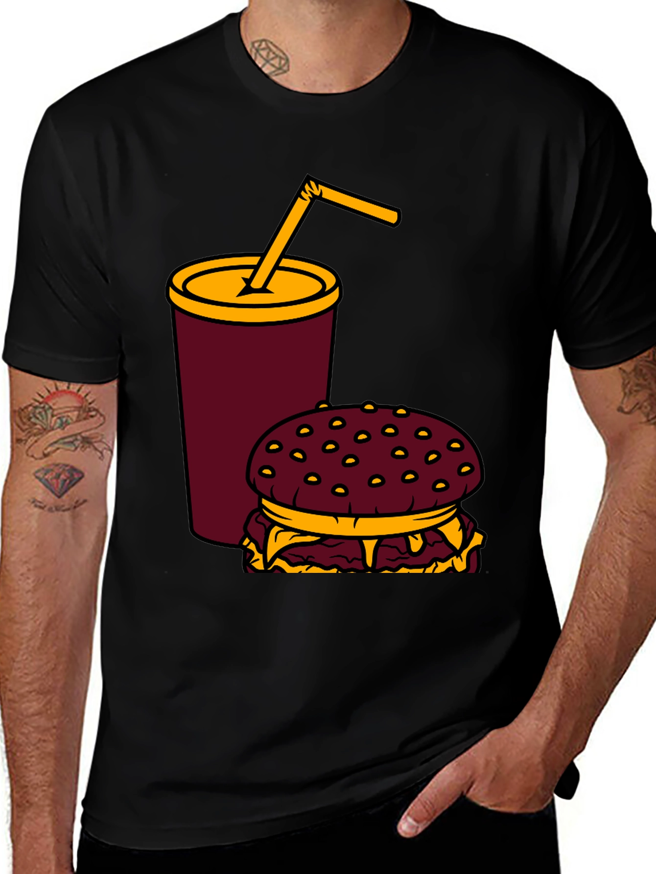 Variant 16 of Burger & Soda Graphic T-Shirt
