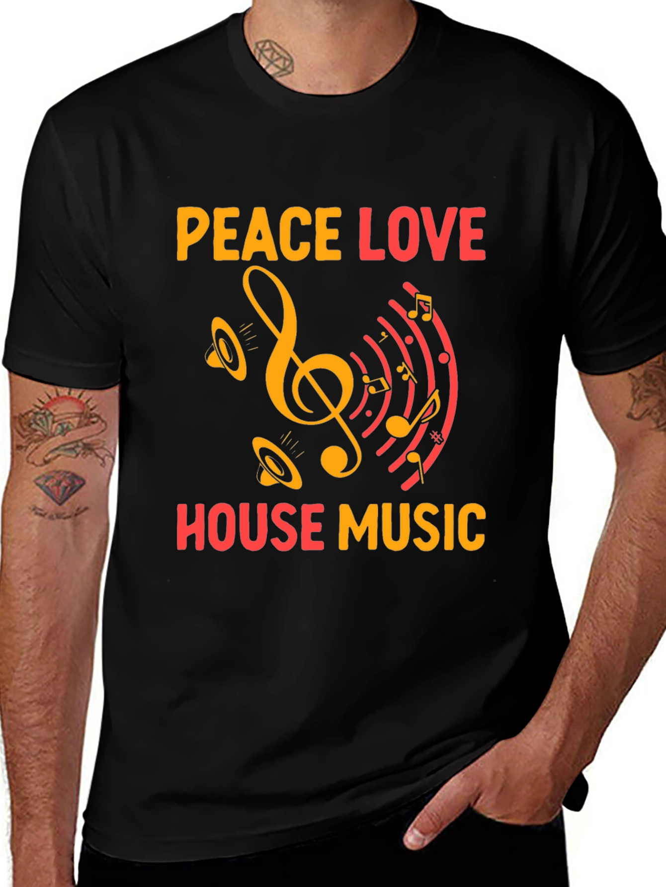 Variant 29 of Peace Love House Music T-Shirt