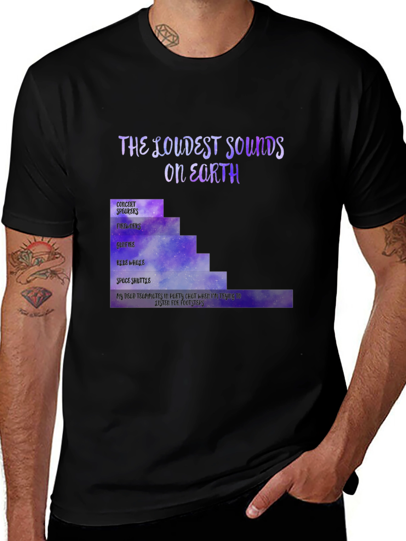 The Loudest Sounds T-Shirt Gamer Novelty Tee