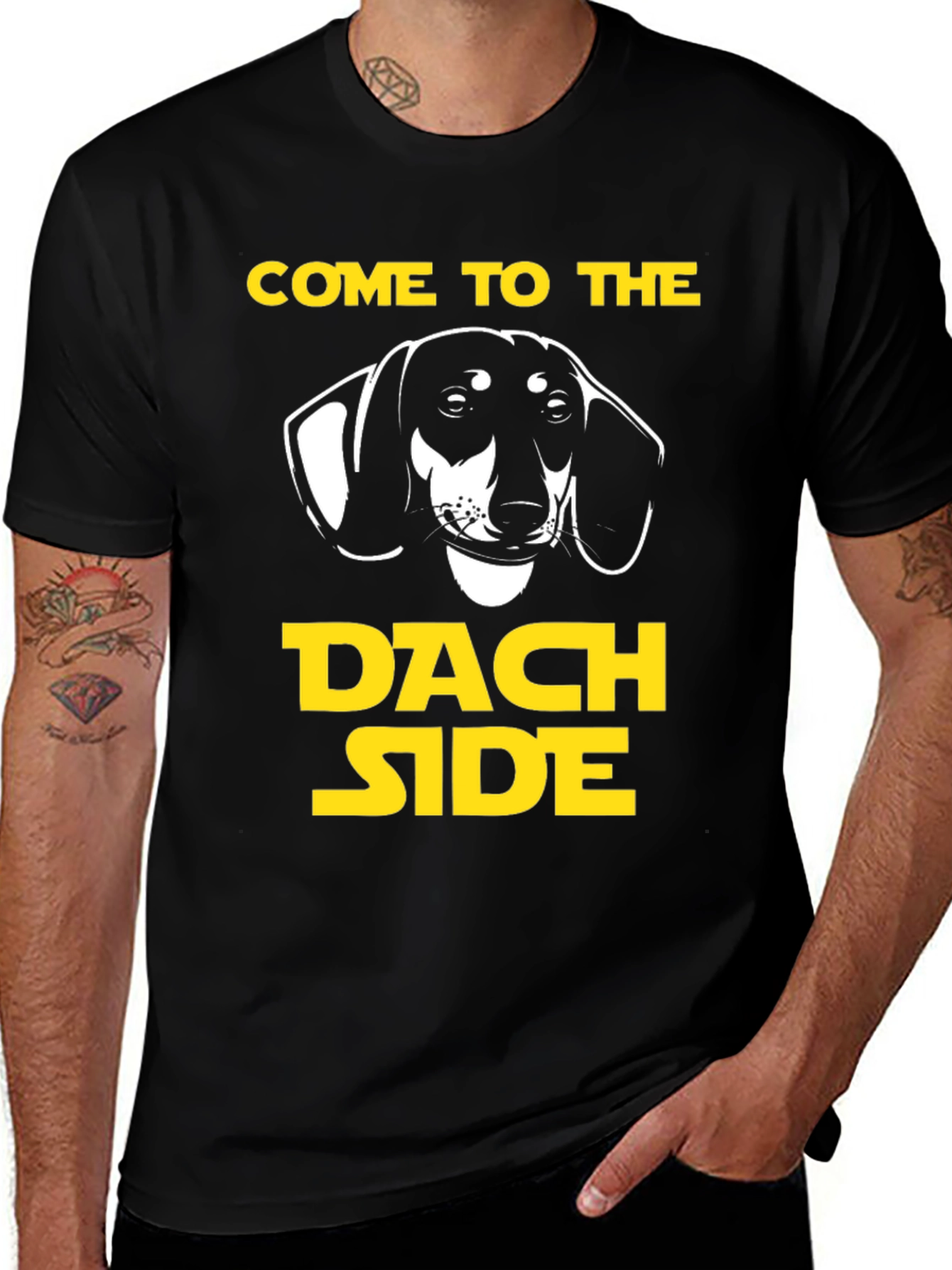 Dach Side T-Shirt - Funny Dachshund Tee