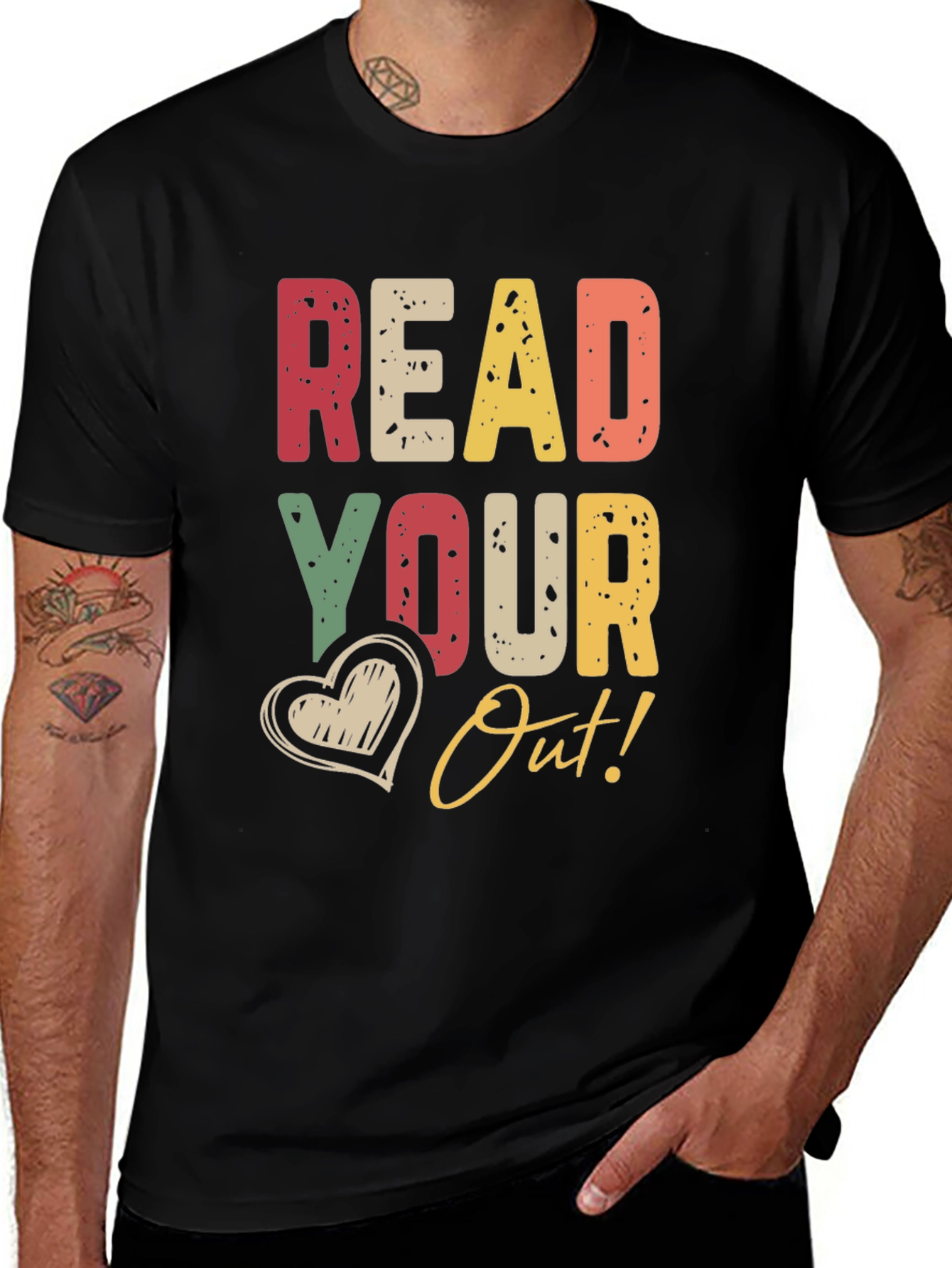 Variant 12 of Read Your Heart Out Retro T-Shirt