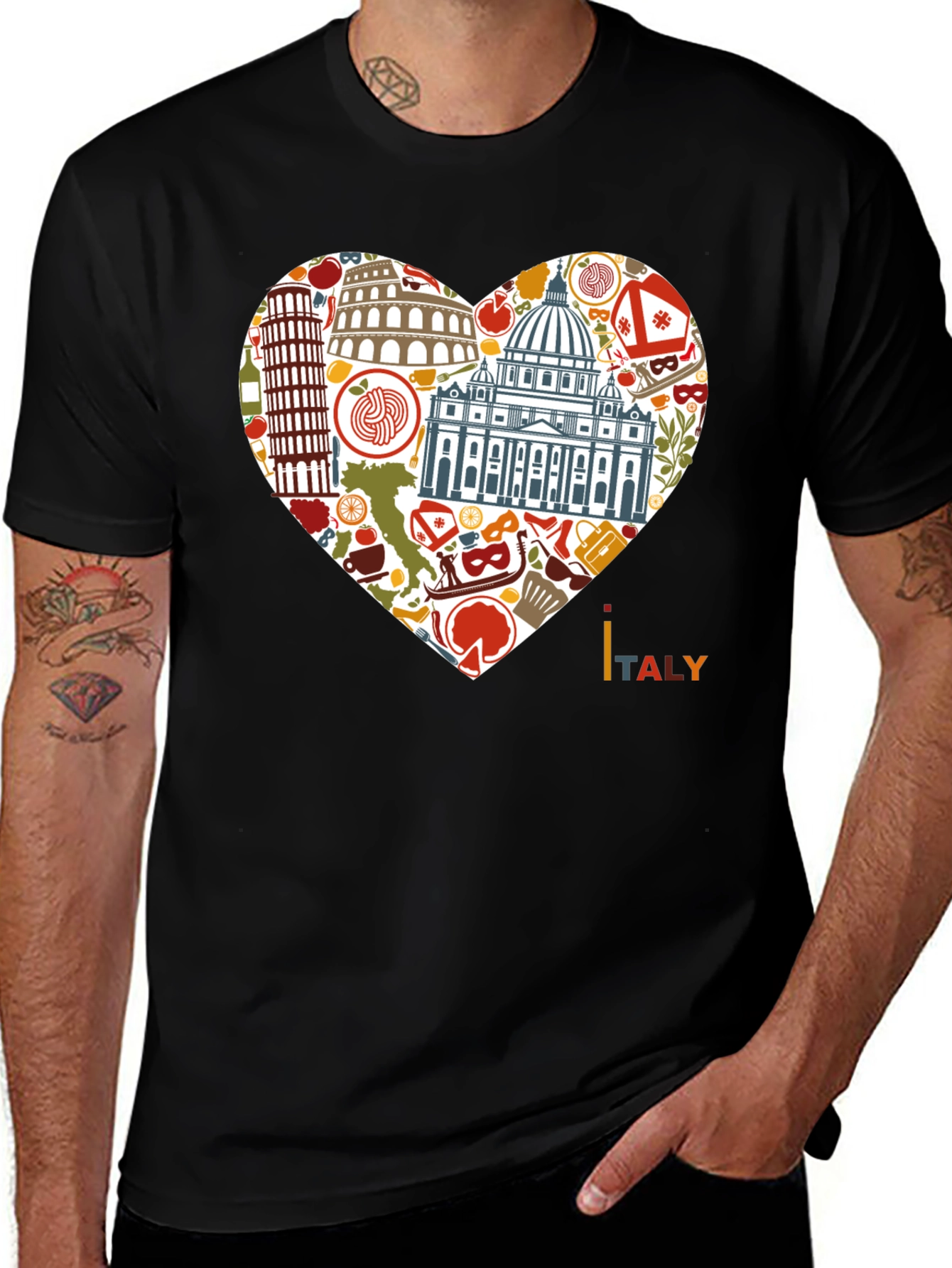 Italy Heart T-Shirt
