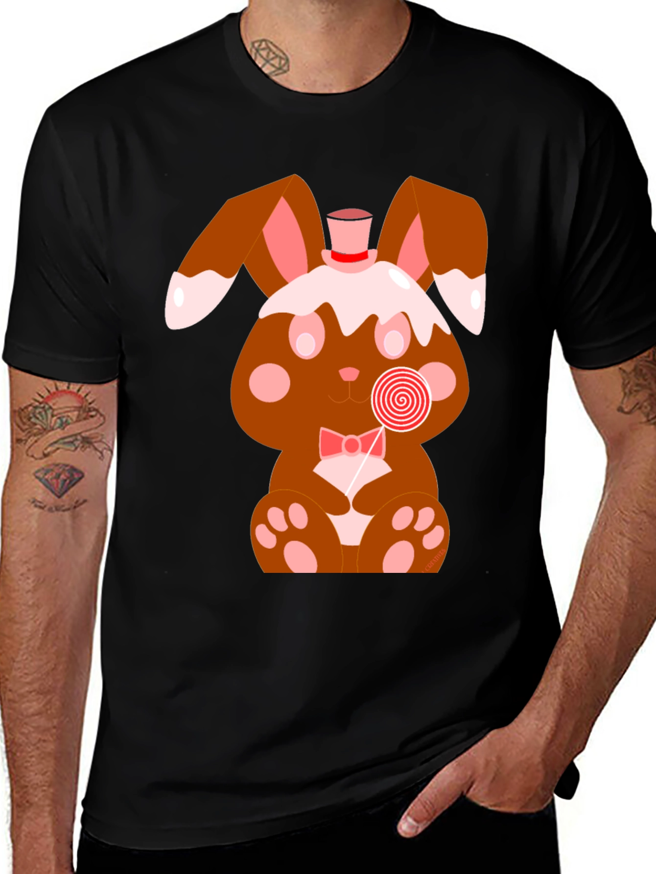 Variant 22 of Bunny Lollipop Graphic Tee