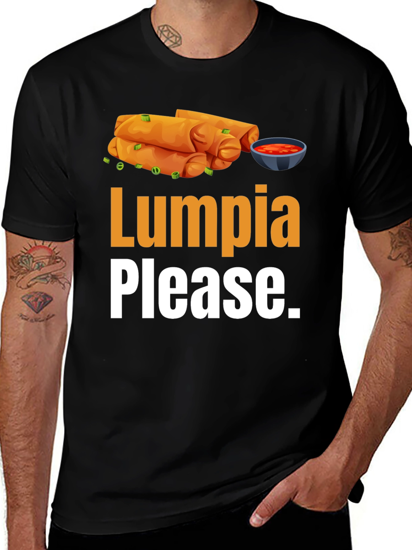 Lumpia Please Funny Foodie T-Shirt