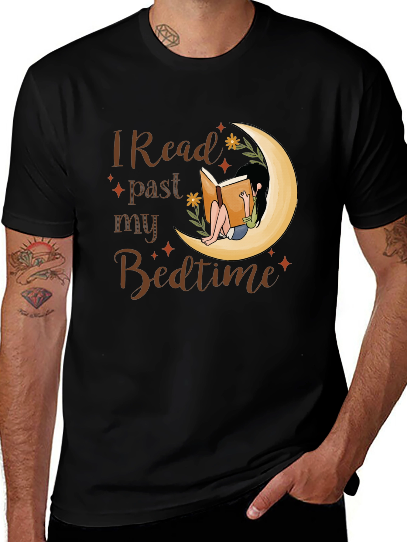 Variant 29 of I Read Past My Bedtime Graphic Tee