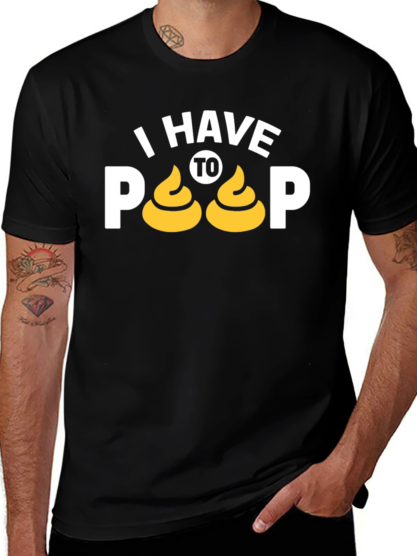 Variant 19 of I Have To Poop T-Shirt Funny Graphic Tee