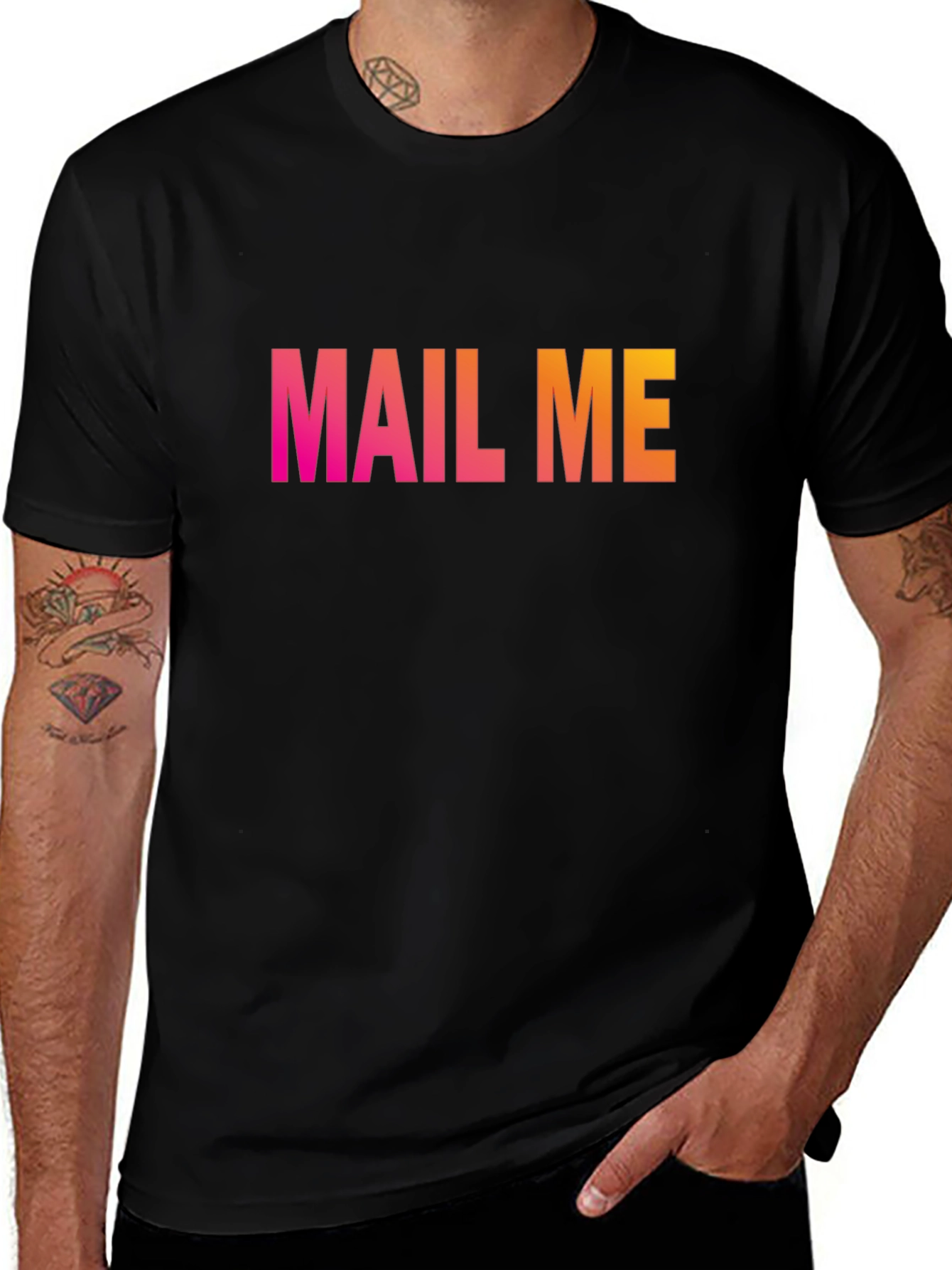 Variant 12 of Mail Me Gradient T-Shirt - Unique Design