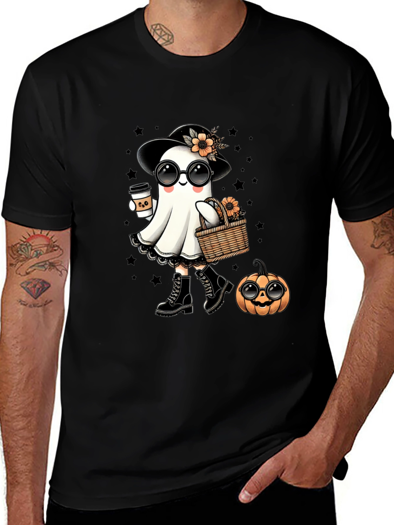 Variant 23 of Ghostly Halloween Tee - Cute Spooky Season