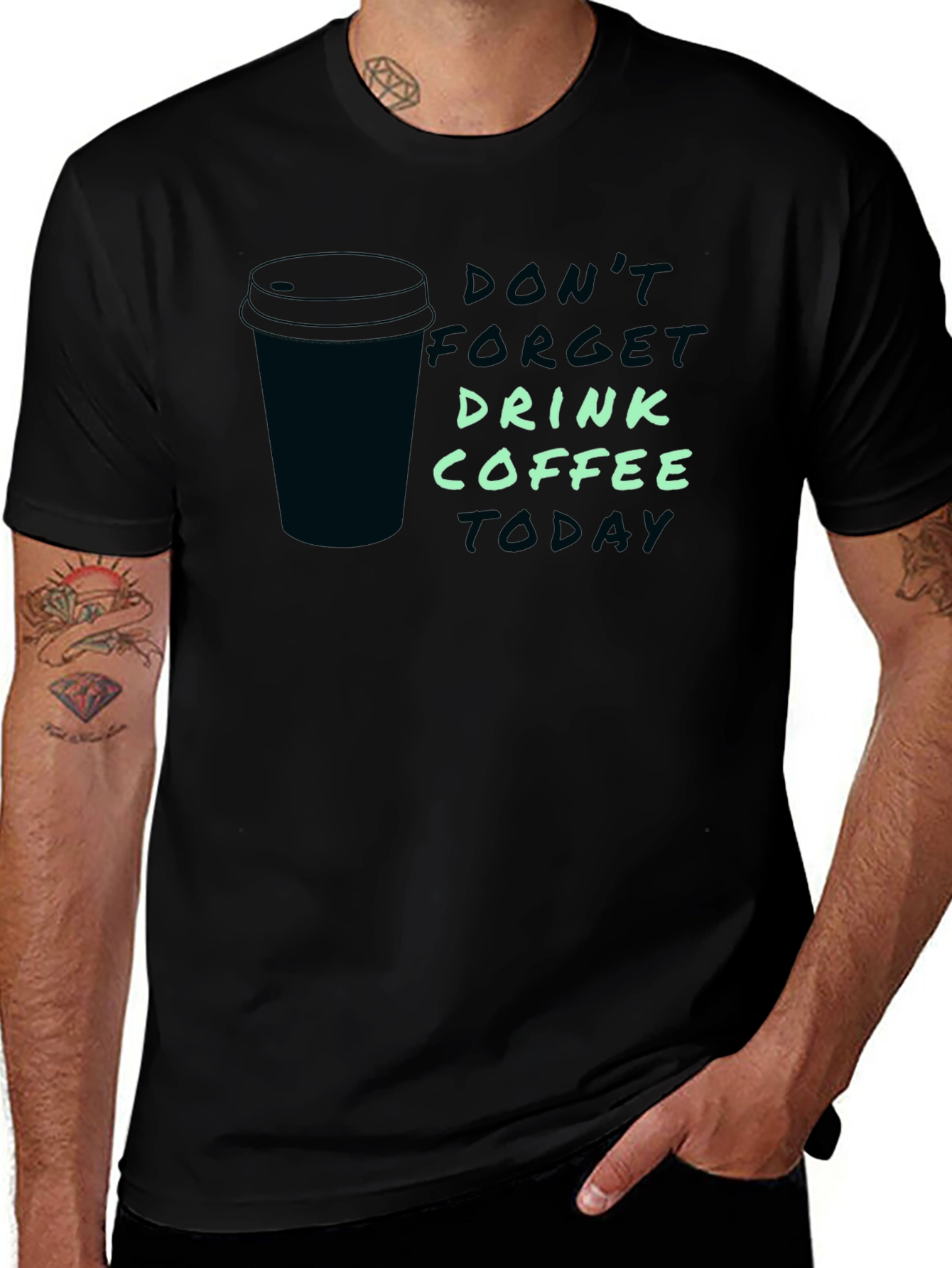 Variant 7 of Drink Coffee Graphic Tee