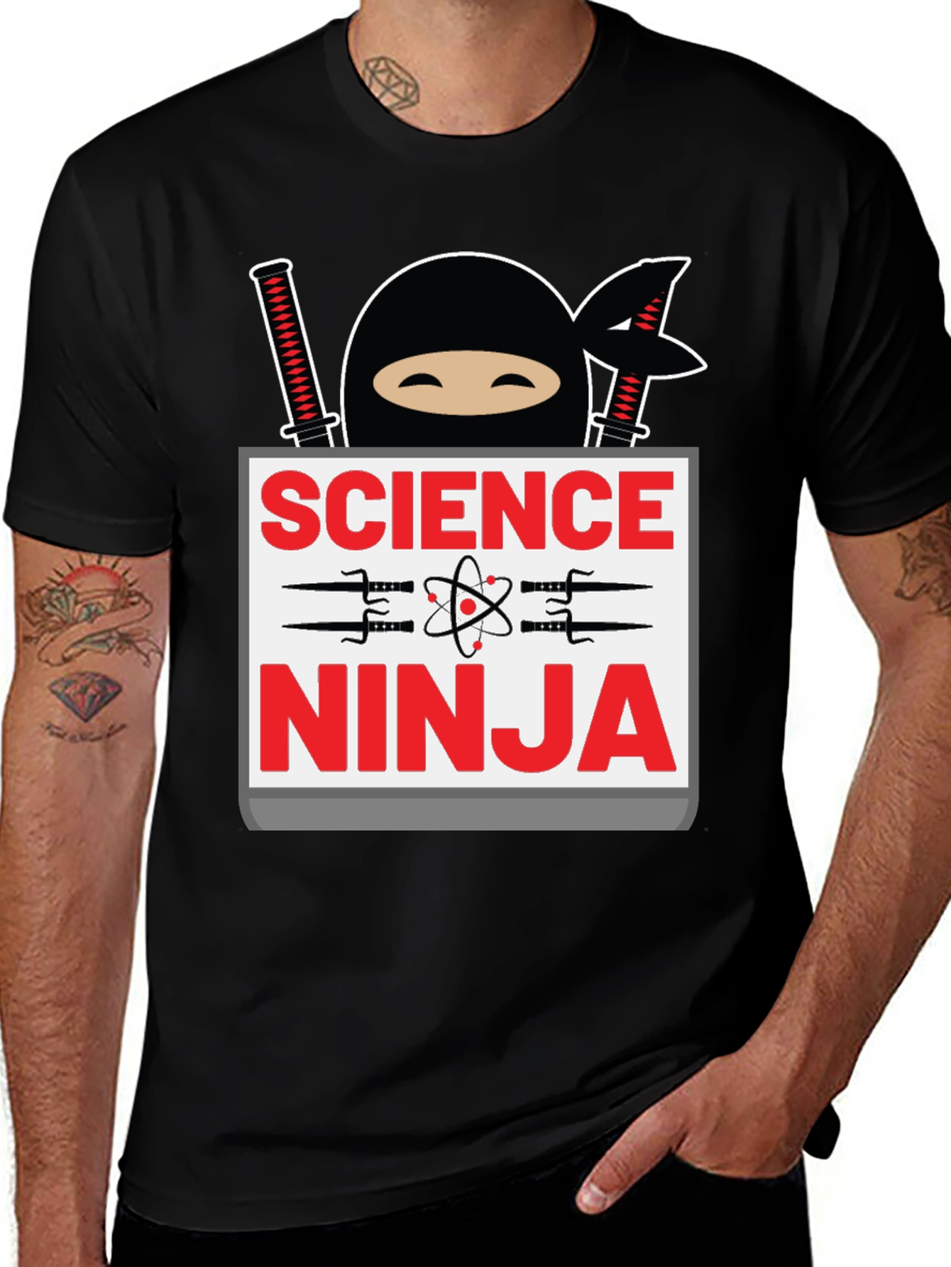 Science Ninja T-Shirt - Geeky & Fun Design