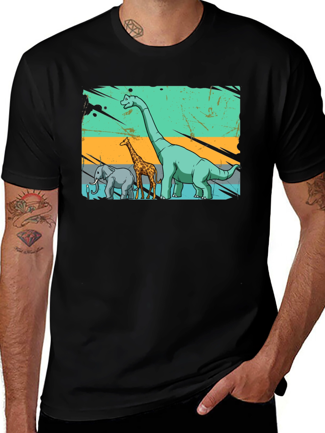 Variant 5 of Retro Animals T-Shirt