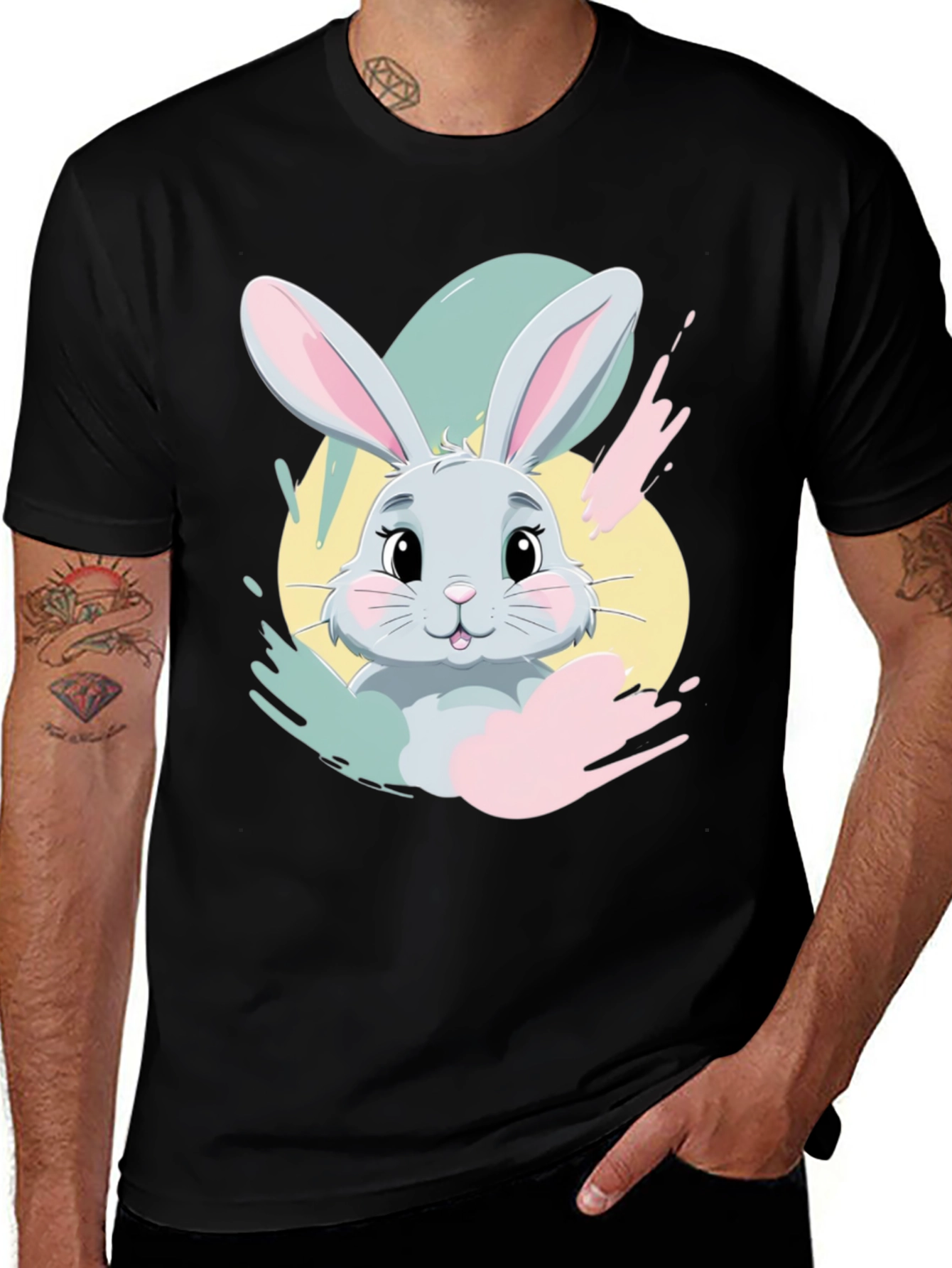 Cute Bunny Graphic Tee - Easter Ready!