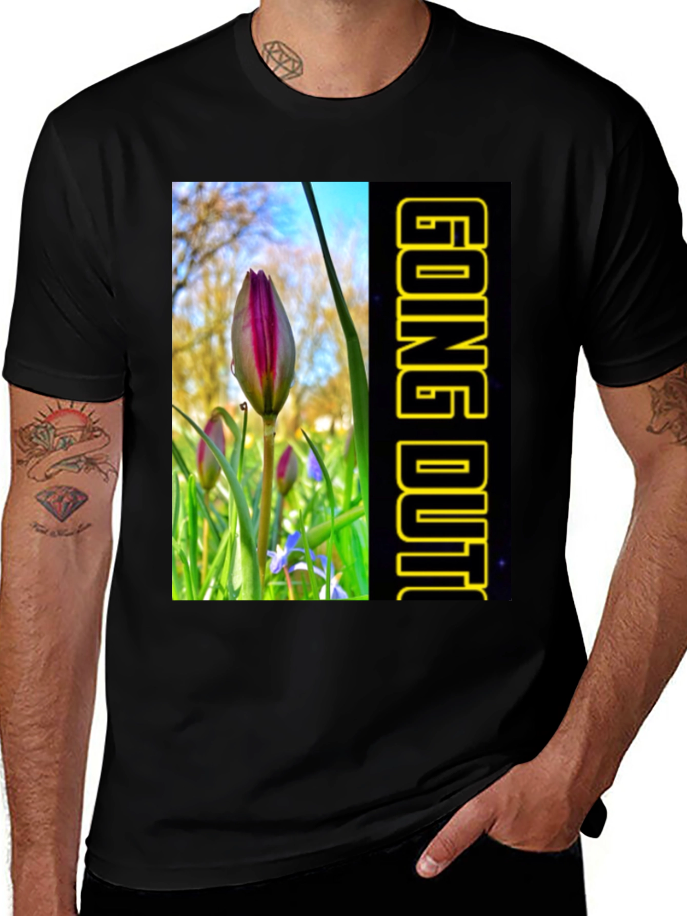 Variant 17 of Going Out Tulip T-Shirt - Graphic Tee