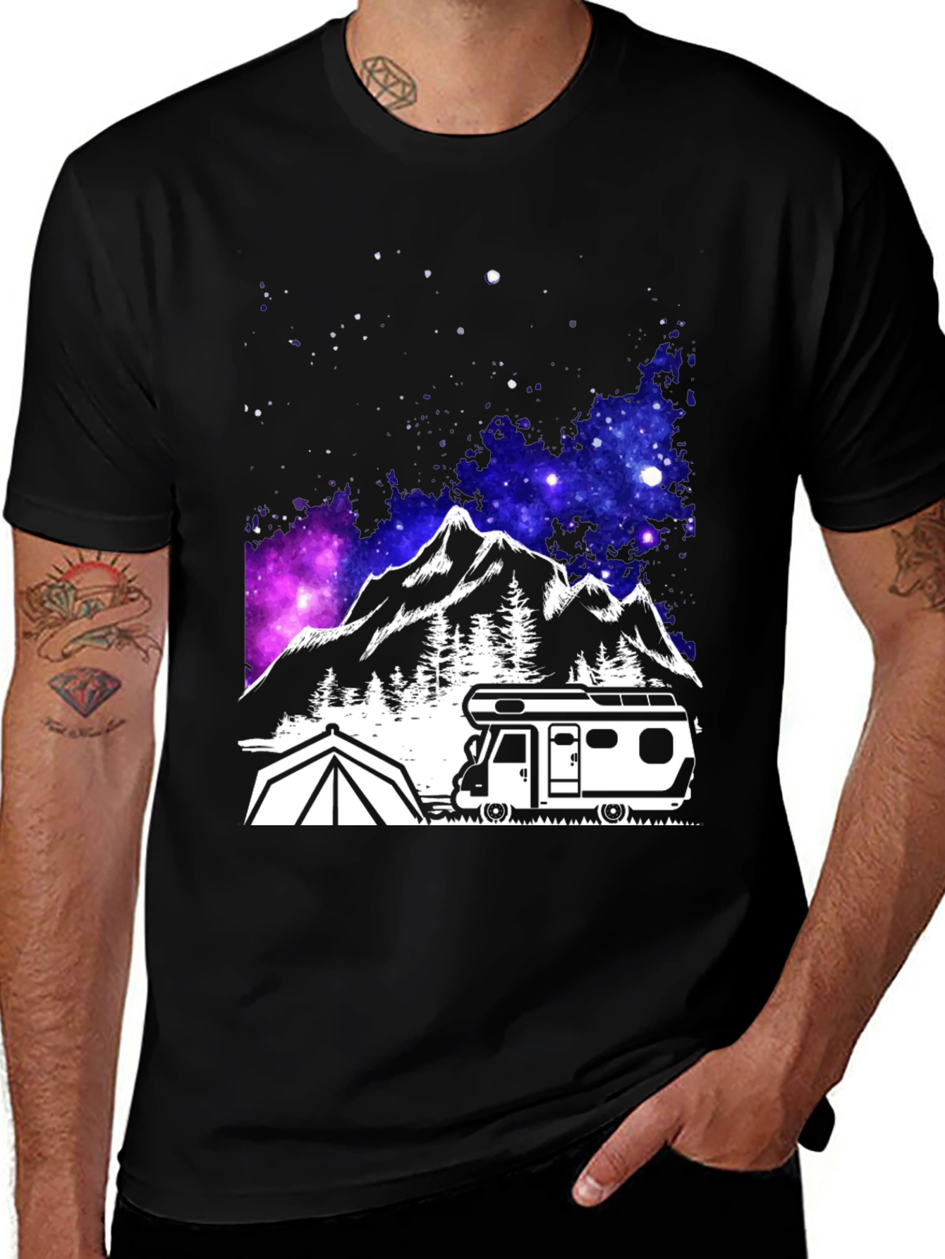 Variant 6 of Camping Adventure T-Shirt - Mountain RV Design