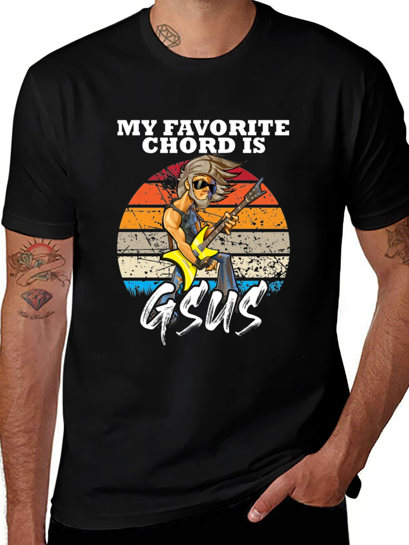 Variant 2 of My Favorite Chord Is GSUS Funny Music T-Shirt