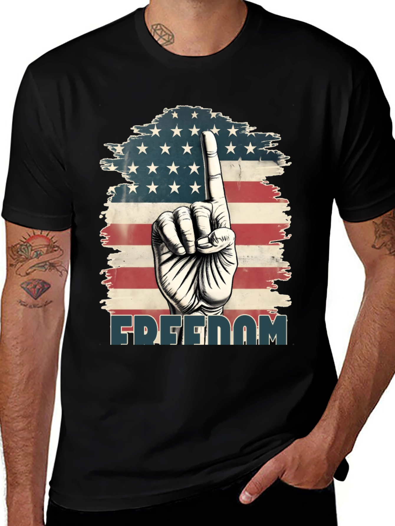 Variant 5 of Freedom American Flag T-Shirt