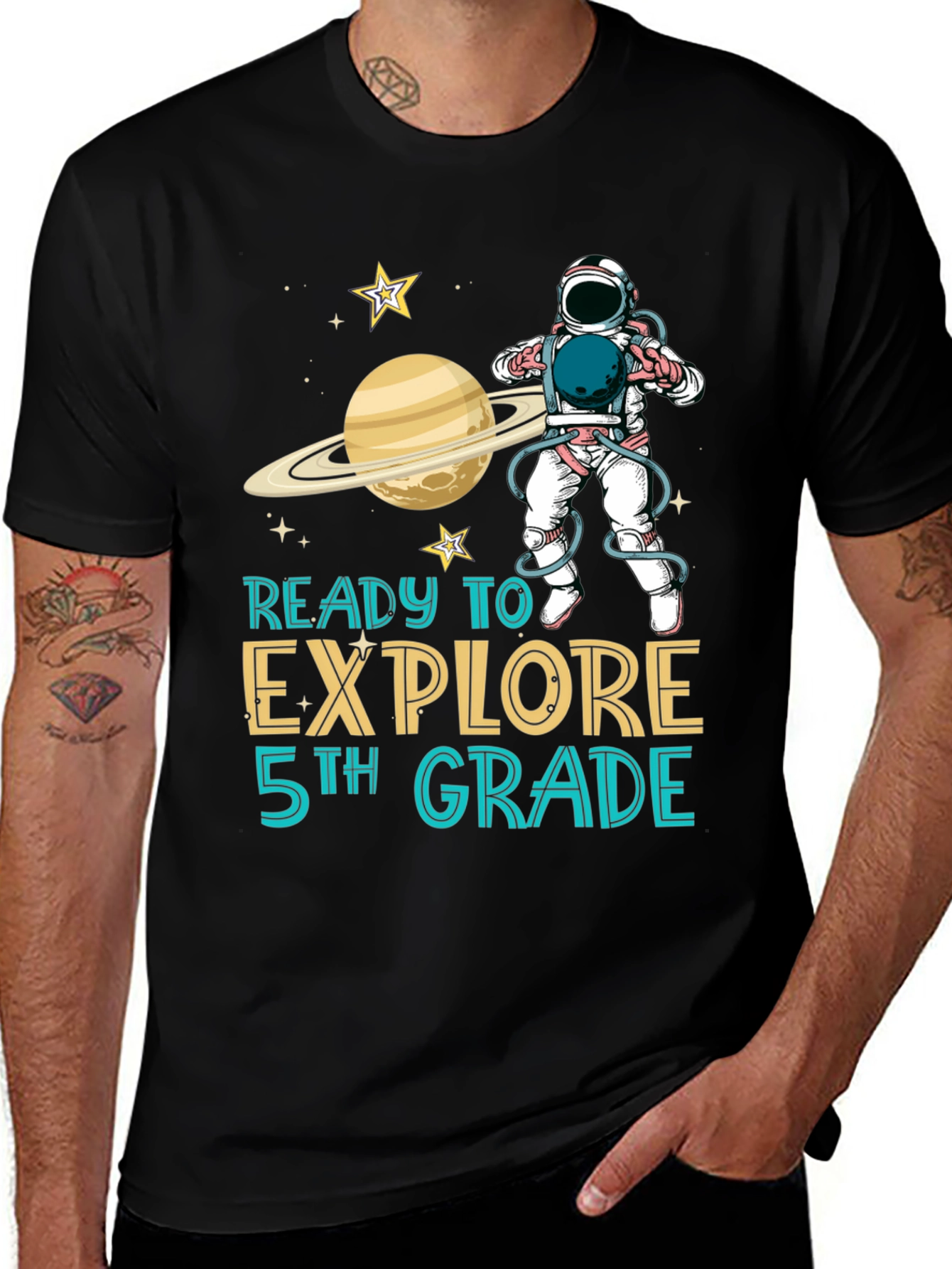 Ready to Explore 5th Grade Astronaut T-Shirt
