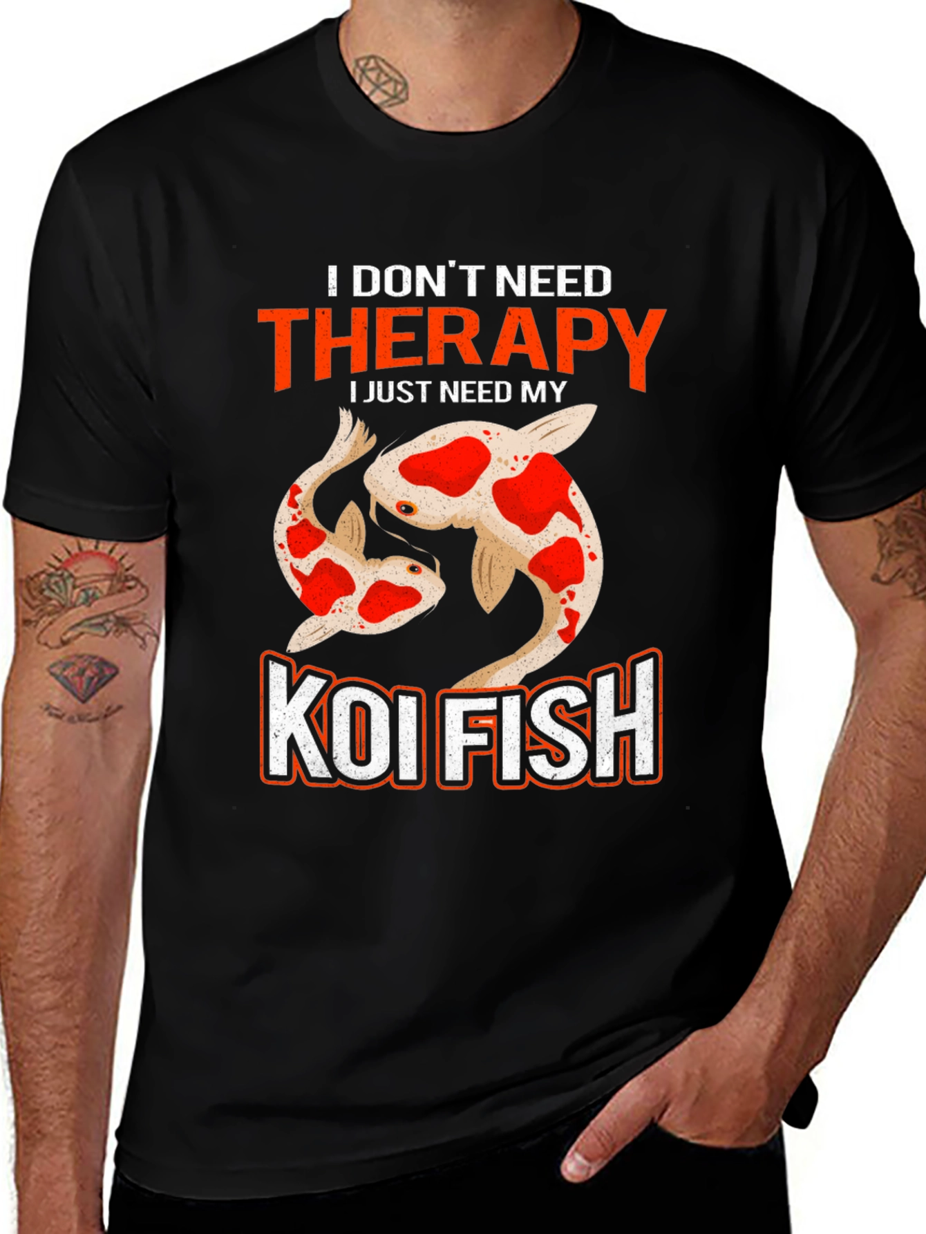 Koi Fish Therapy T-Shirt - Need My Koi