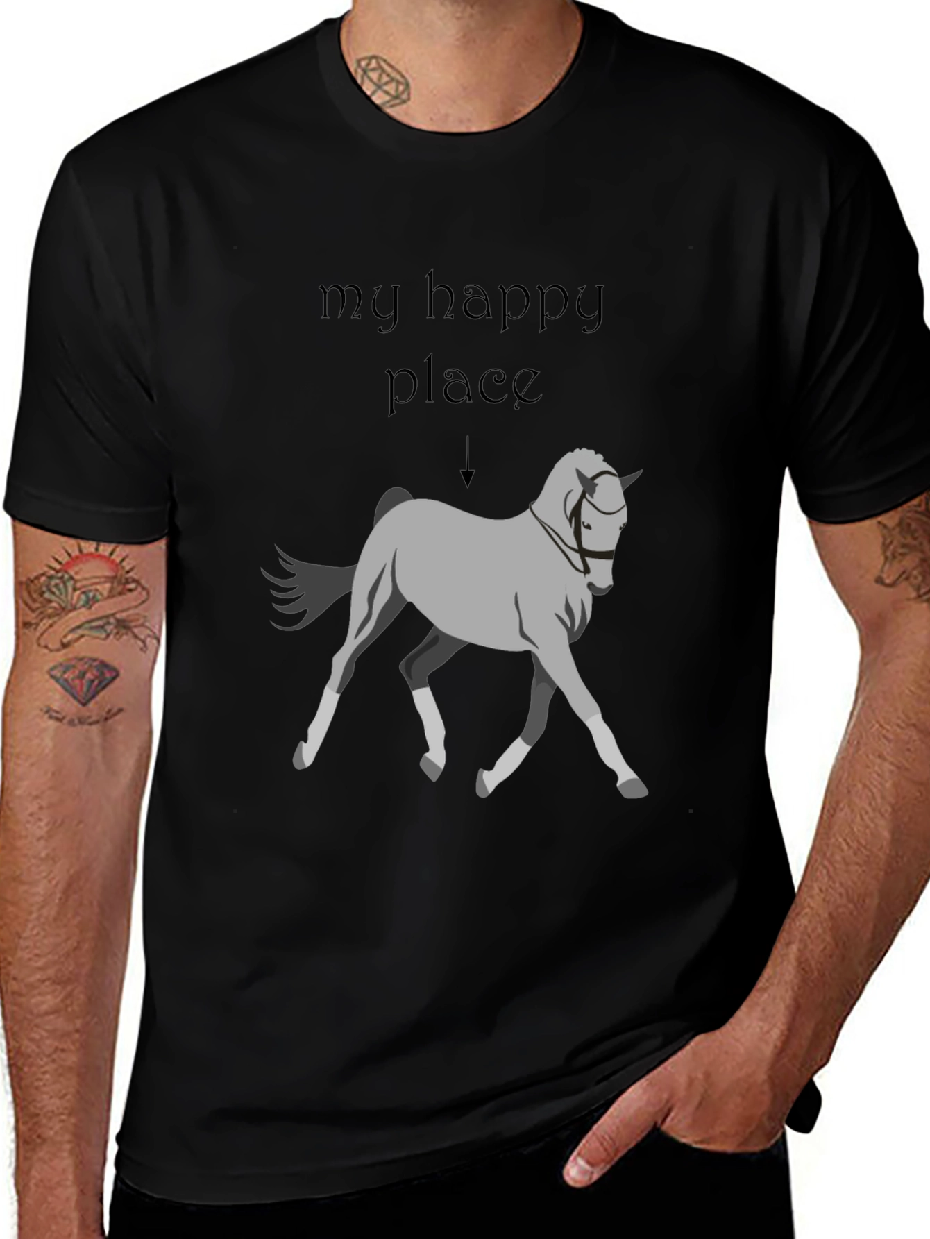 Variant 20 of My Happy Place Horse T-Shirt