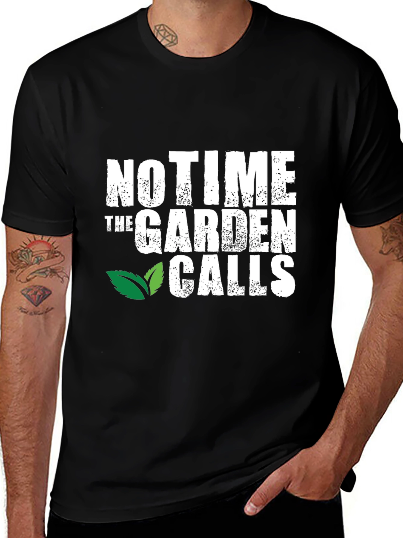 Variant 17 of Gardener T-Shirt - No Time, The Garden Calls!