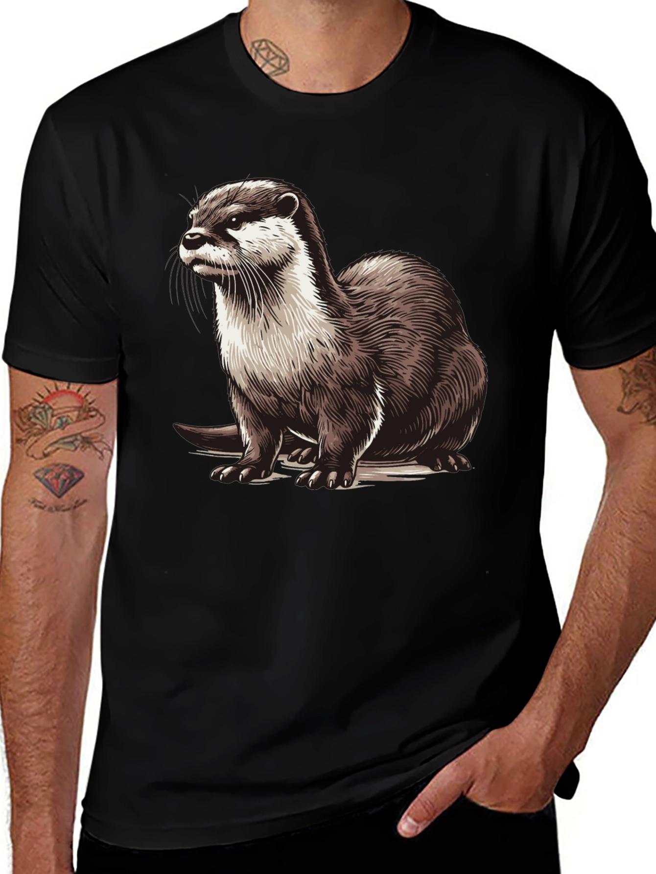 Variant 26 of Otter Graphic Print T-Shirt