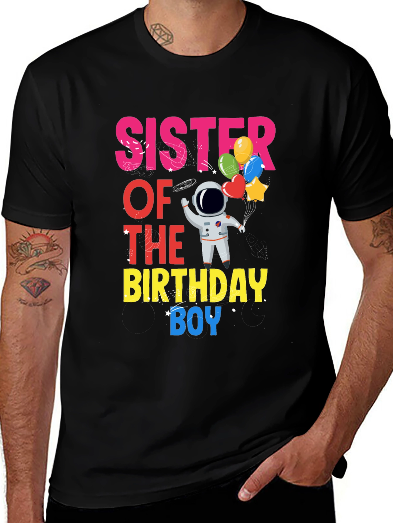 Variant 17 of Sister of the Birthday Boy T-Shirt
