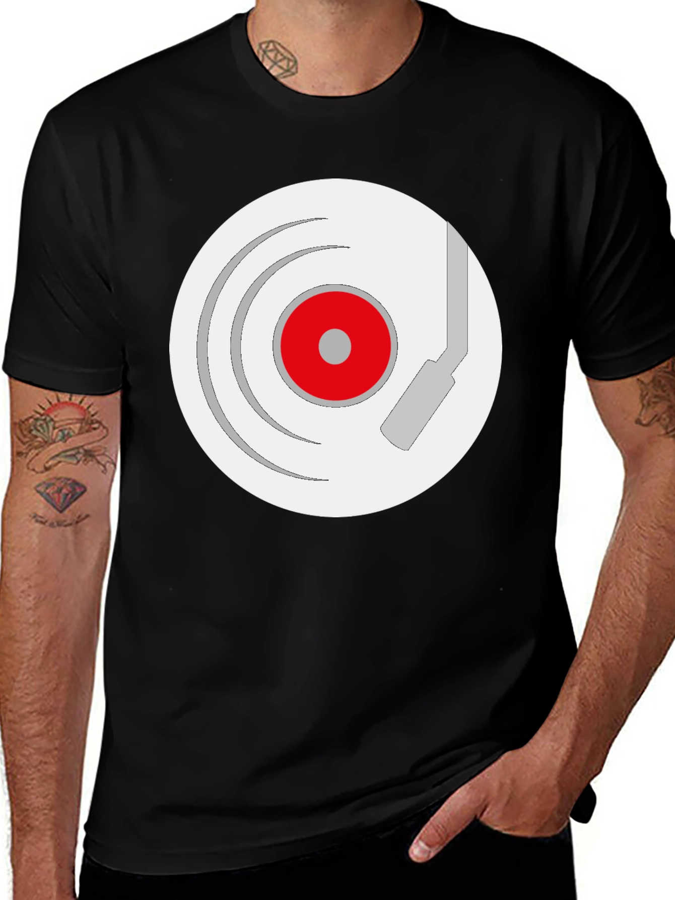 Variant 10 of Retro Vinyl Record Graphic Tee